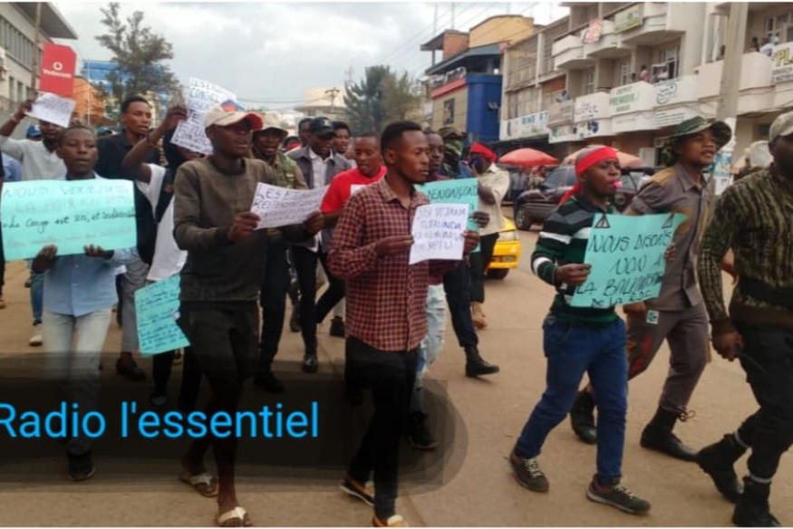 Sud-Kivu : Marche des étudiants à Bukavu en soutien aux FARDC