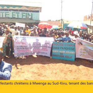 Mwenga : Marche de protestation contre la paupérisation de la population