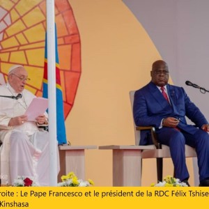 L’appel du Pape à son arrivée à Kinshasa : «Cessez d’étouffer l’Afrique !»